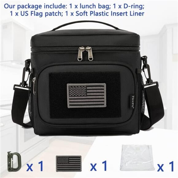 Tactical Lunch Bag Large Insulated Lunch Box Cooler Tote for Men, Women - Picture 2 of 7